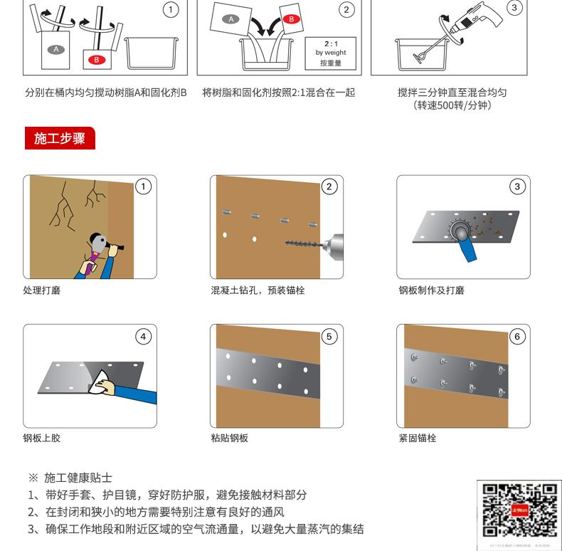 包钢海门粘钢加固施工过程